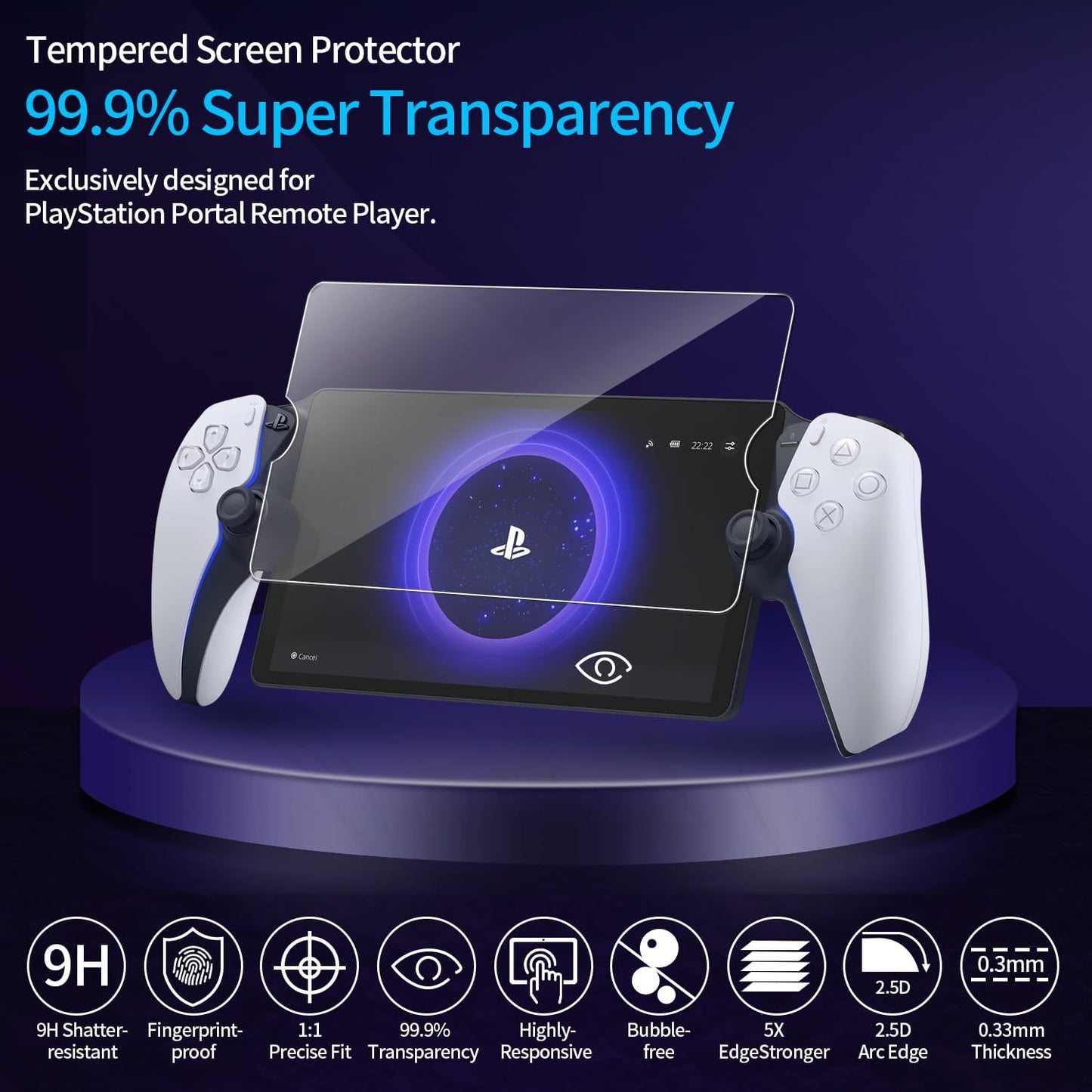 Screen Protector Compatible with PlayStation Portal PS5 Portal