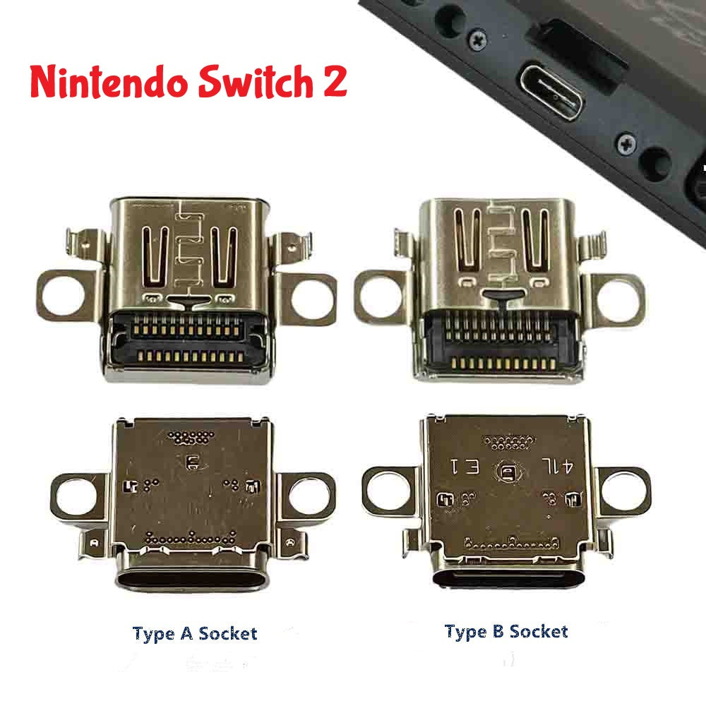 USB Port Connect Charger Socket Port for Nintendo Switch 2 Repair Parts