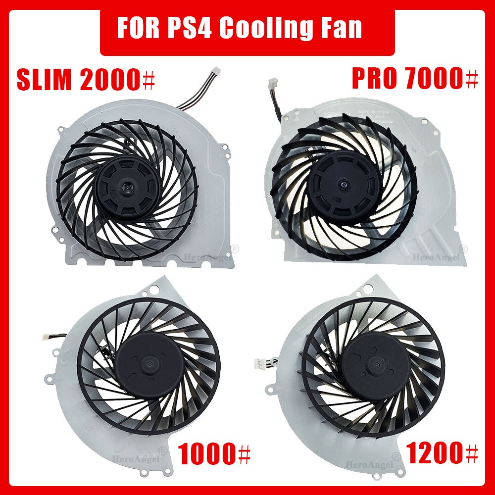 Internal Cooling Fan Replacement Part for PS4 CUH-1000# 1100# 1200# KSB0912HE for PS4 slim 2000 Pro 7000 Console Cooler Series